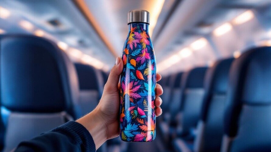 Mag je een thermosfles meenemen in het vliegtuig?