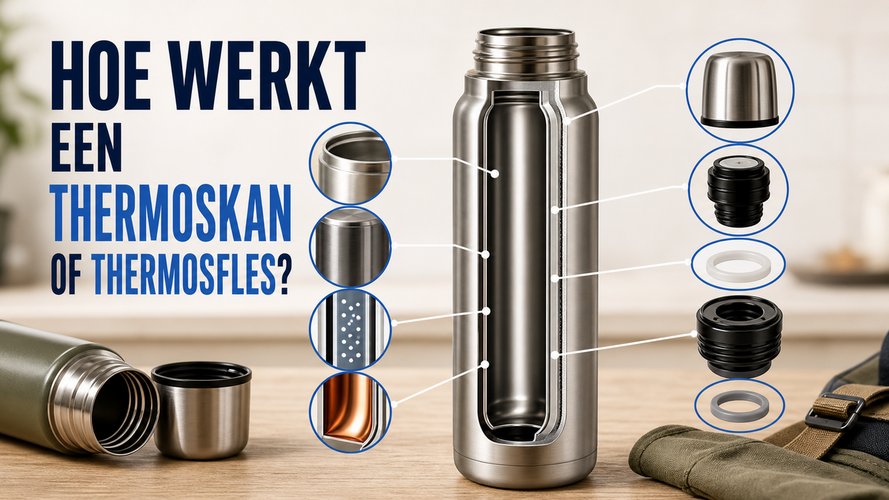 Hoe werkt een thermosfles of thermoskan?