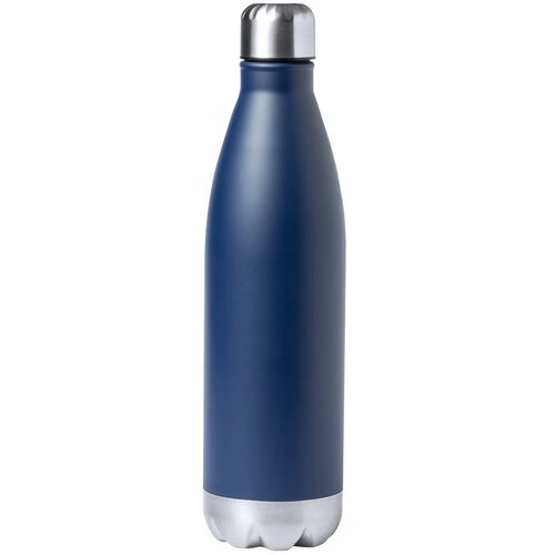 Willy Koperen Geïsoleerde Thermos Fles Donker Blauw 750 ml