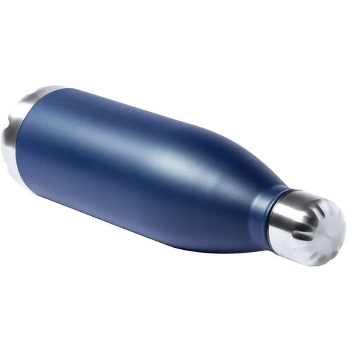Willy Koperen Geïsoleerde Thermos Fles Donker Blauw 750 ml
