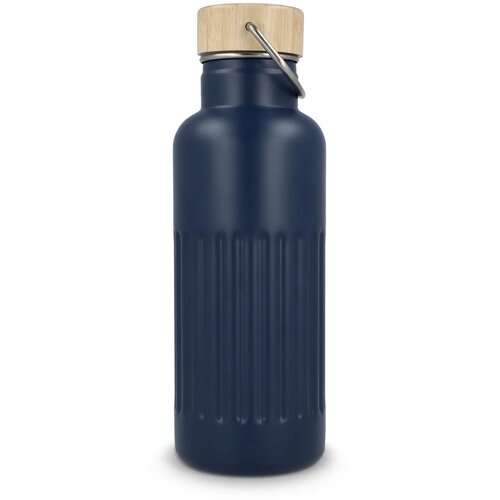 Gerecycled RVS Thermo fles 500ml donkerblauw 500 ml