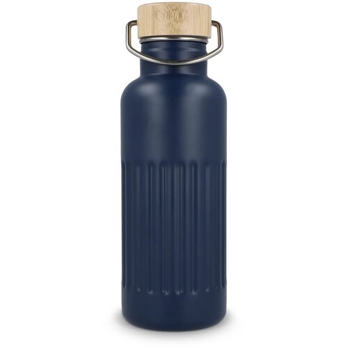 Gerecycled RVS Thermo fles 500ml donkerblauw 500 ml