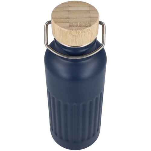 Gerecycled RVS Thermo fles 500ml donkerblauw 500 ml