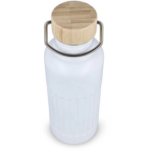 Gerecycled RVS Thermo fles 500ml wit 500 ml