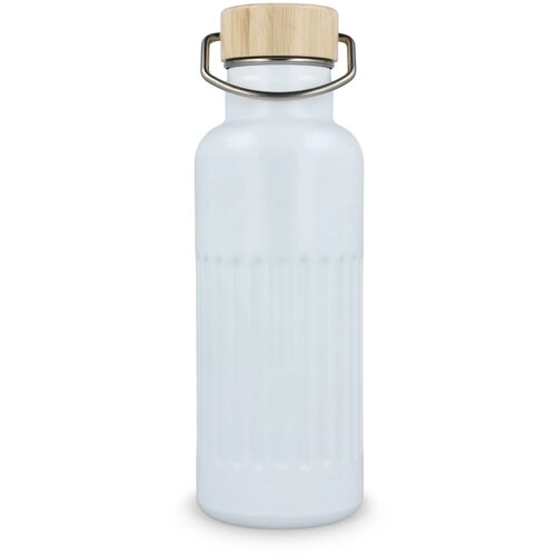 Gerecycled RVS Thermo fles 500ml wit 500 ml