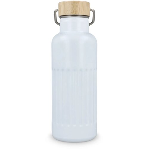 Gerecycled RVS Thermo fles 500ml wit 500 ml