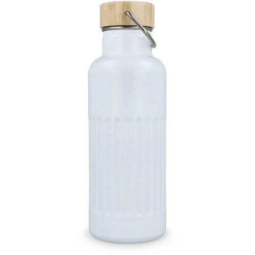 Gerecycled RVS Thermo fles 500ml wit 500 ml