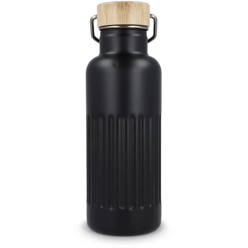 Gerecycled RVS Thermo fles 500ml zwart 500 ml