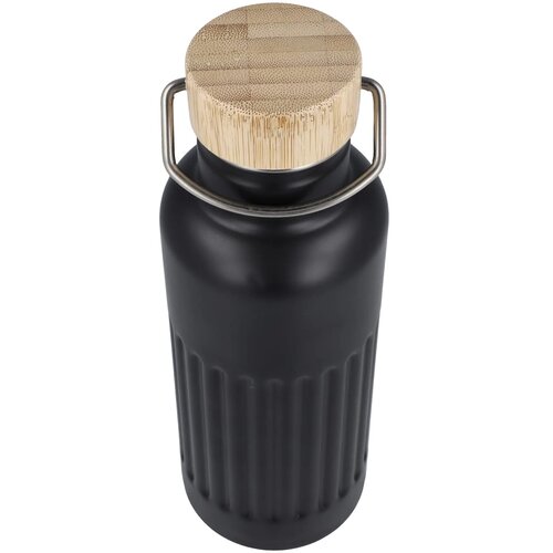 Gerecycled RVS Thermo fles 500ml zwart 500 ml