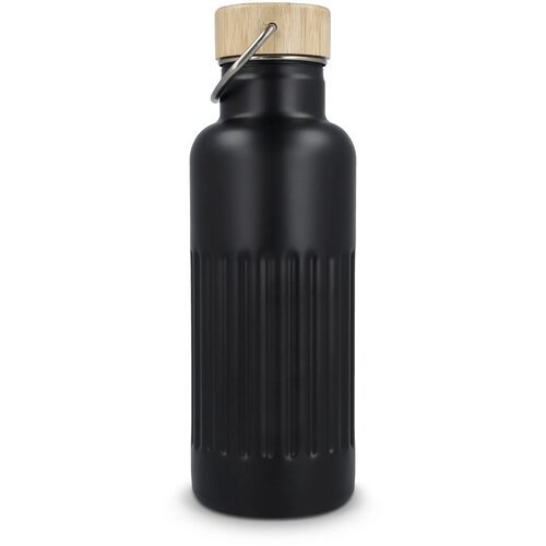 Gerecycled RVS Thermo fles 500ml zwart 500 ml