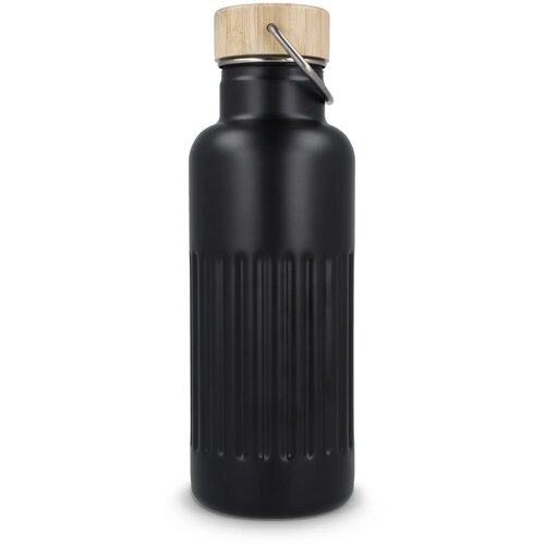 Gerecycled RVS Thermo fles 500ml zwart 500 ml