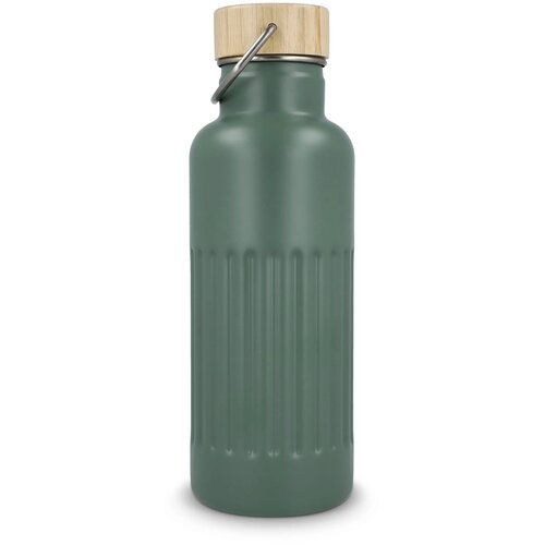 Gerecycled RVS Thermo fles 500ml olijfgroen 500 ml