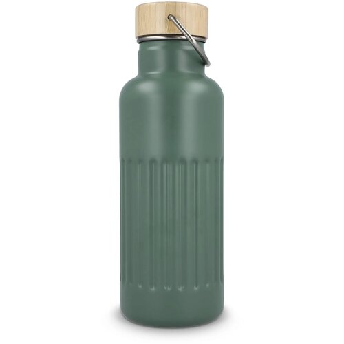 Gerecycled RVS Thermo fles 500ml olijfgroen 500 ml