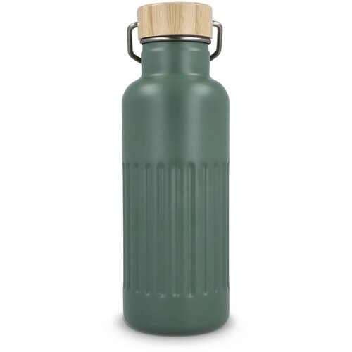 Gerecycled RVS Thermo fles 500ml olijfgroen 500 ml
