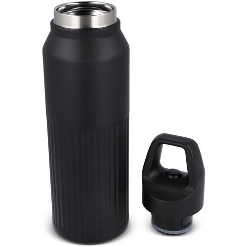 Thermofles met Easy-Click dop zwart