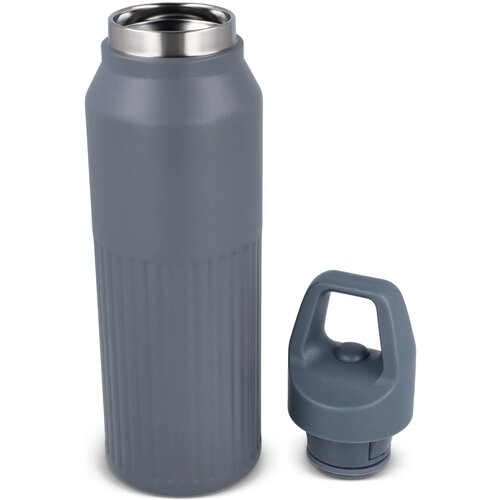 Thermofles met Easy-Click dop grijs
