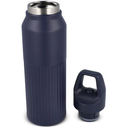 Thermofles met Easy-Click dop donkerblauw