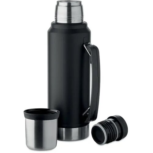 Dubbelwandige fles Nyima Zwart 1000 ml