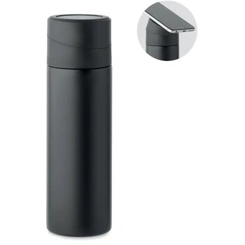 Dubbelwandige fles 420ml. Phottle zwart 420 ml