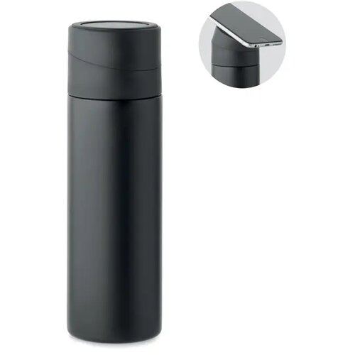 Dubbelwandige fles 420ml. Phottle zwart 420 ml