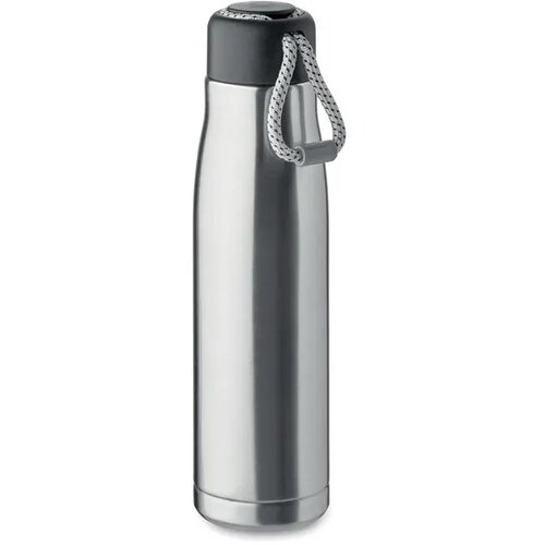 Dubbelwandige fles 500ml Cordle mat zilver