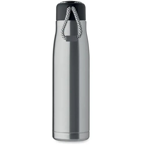 Dubbelwandige fles 500ml Cordle mat zilver