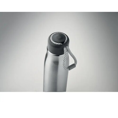 Dubbelwandige fles 500ml Cordle mat zilver