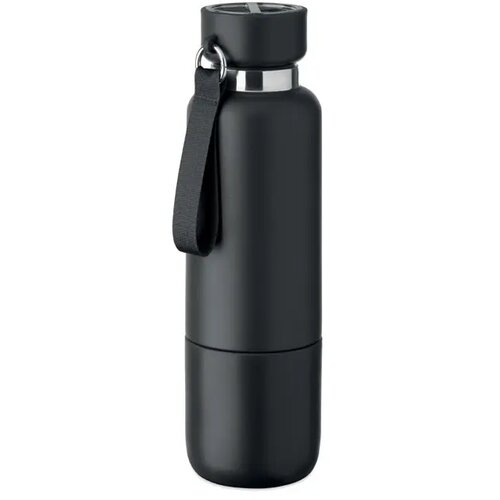Dubbelwandige fles Noeka Zwart 500 ml