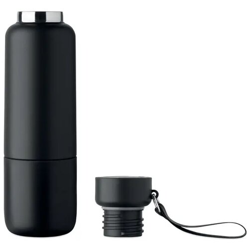 Dubbelwandige fles Noeka Zwart 500 ml