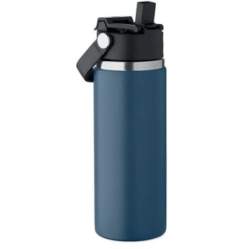 Dubbelwandige fles 500ml Suma grip marineblauw