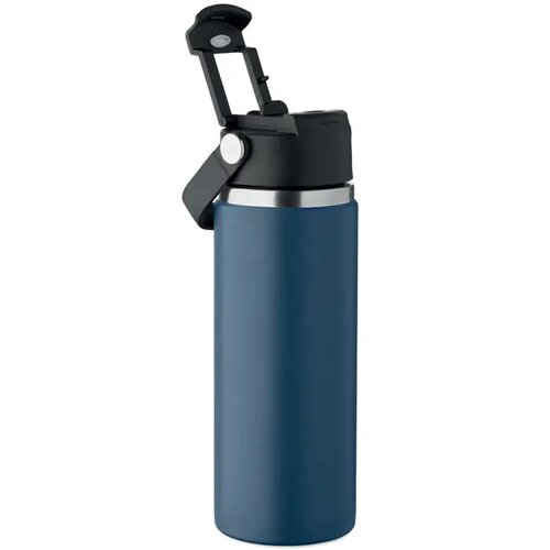 Dubbelwandige fles Suma grip Kobaltblauw 500 ml