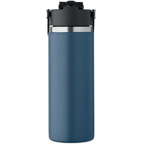 Dubbelwandige fles Suma grip Kobaltblauw 500 ml