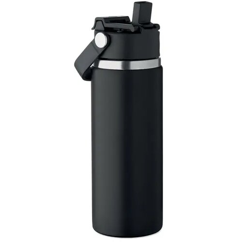 Dubbelwandige fles Suma grip Zwart 500 ml