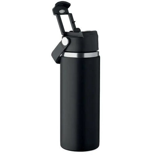 Dubbelwandige fles Suma grip Zwart 500 ml