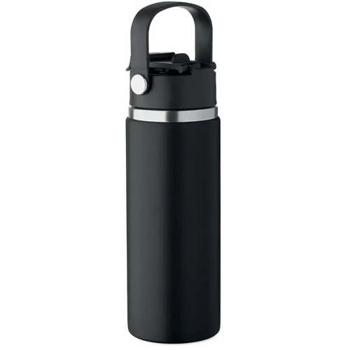 Dubbelwandige fles Suma grip Zwart 500 ml