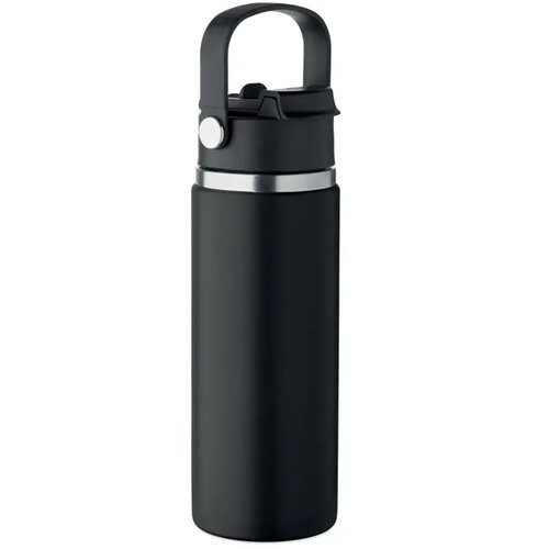 Dubbelwandige fles Suma grip Zwart 500 ml