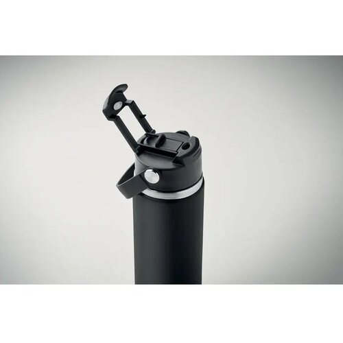 Dubbelwandige fles Suma grip Zwart 500 ml
