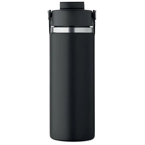 Dubbelwandige fles Suma grip Zwart 500 ml
