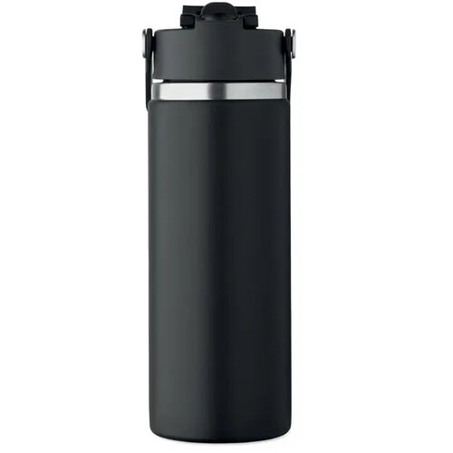 Dubbelwandige fles Suma grip Zwart 500 ml