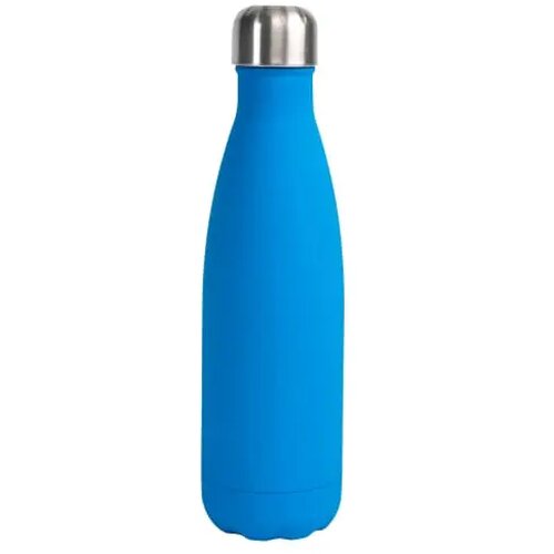 Sagaform Nils stalen fles Rubber 500ml lichtblauw 500 ml