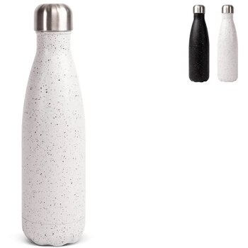 Sagaform Nils stalen fles Splash 500ml wit / zwart