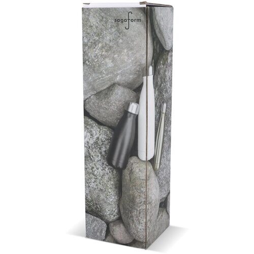 Sagaform Nils stalen fles gepoedercoat 500 ml beige 500 ml