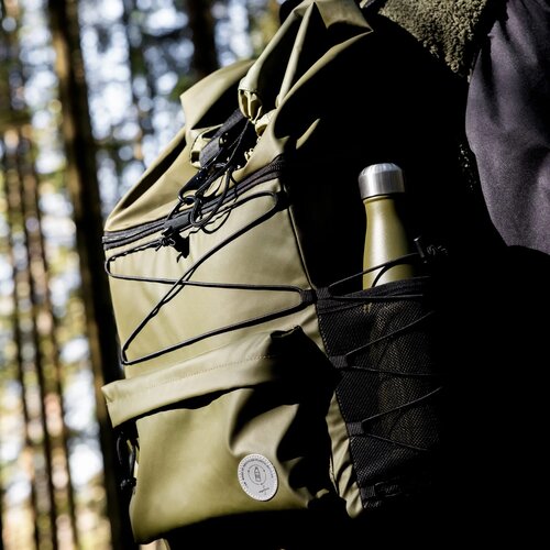 Sagaform Nils stalen fles gepoedercoat 500 ml dried green 500 ml