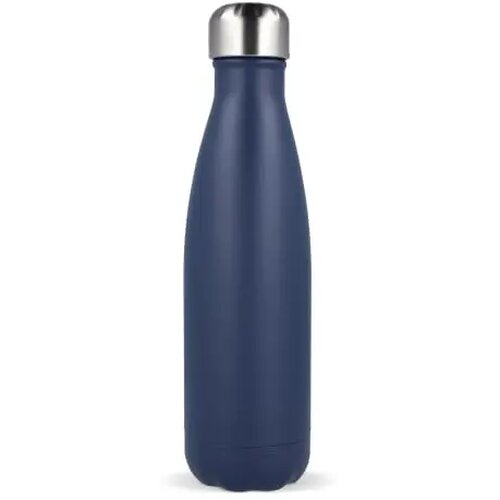 Sagaform Nils stalen fles gepoedercoat 500 ml donkerblauw 500 ml