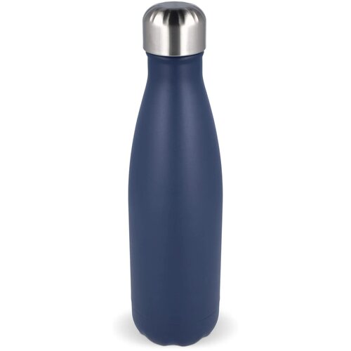 Sagaform Nils stalen fles gepoedercoat 500 ml donkerblauw 500 ml