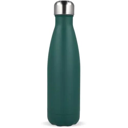 Sagaform Nils stalen fles gepoedercoat 500 ml donker groen 500 ml