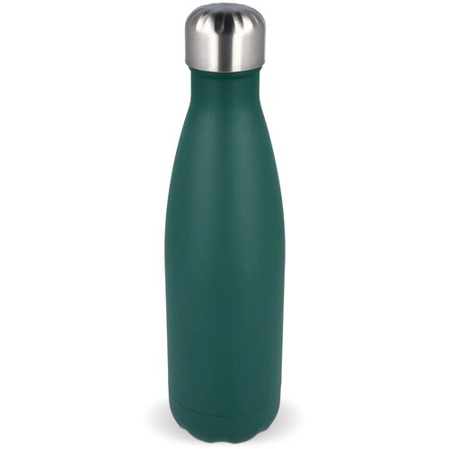 Sagaform Nils stalen fles gepoedercoat 500 ml donker groen 500 ml