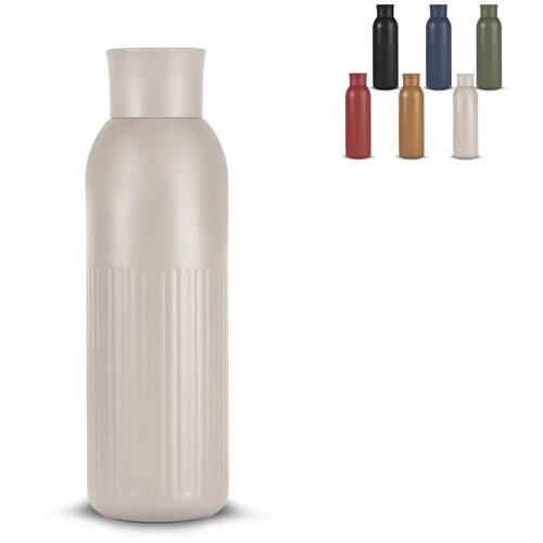 Sagaform Tekla Push stalen fles met druk dop gerecycled) 500 ml 500 ml