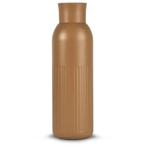Sagaform Tekla Push stalen fles met druk dop gerecycled) 500 ml bruin 500 ml