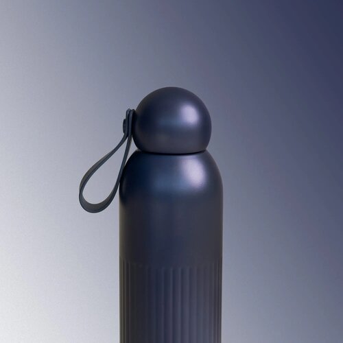 Sagaform Tekla stalen fles (gerecycled) Blauw 500 ml